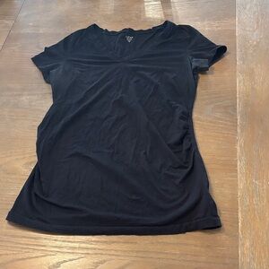 GAP Black V-Neck Short Sleeve Tee
